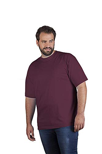 Premium T-Shirt Plus Size Herren, Burgund, 4XL von Promodoro