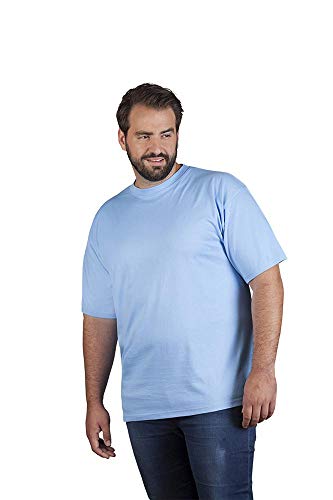 Premium T-Shirt Plus Size Herren, Himmelblau, 4XL von Promodoro