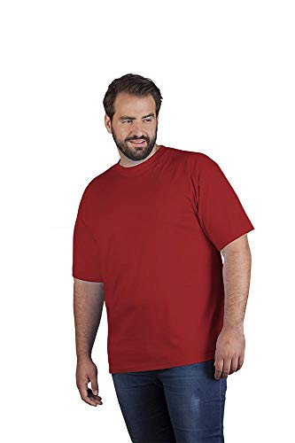Premium T-Shirt Plus Size Herren, Kirschrot, 4XL von Promodoro