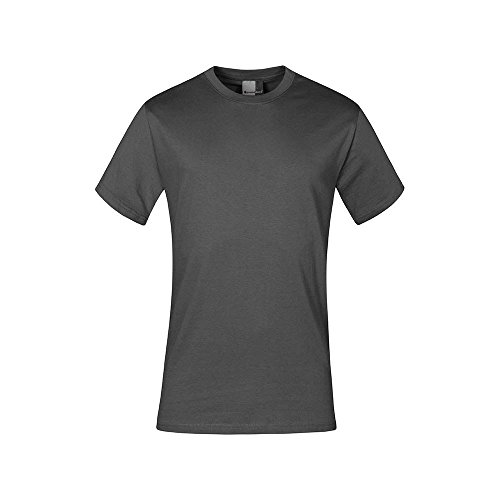 Premium T-Shirt Plus Size Herren, Stahlgrau, 5XL von Promodoro