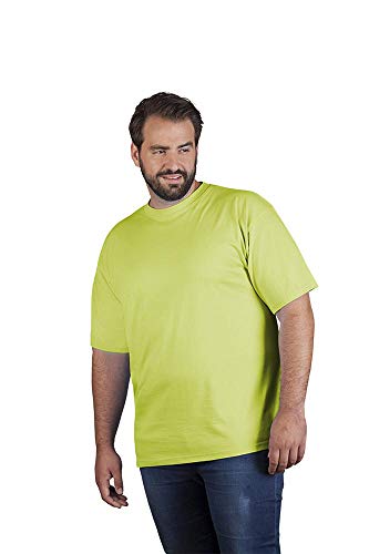 Premium T-Shirt Plus Size Herren, Wilde Limette, 4XL von Promodoro