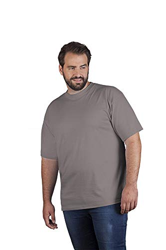 Premium T-Shirt Plus Size Herren Sale, Hellgrau, 4XL von Promodoro