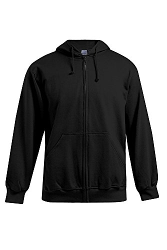 Zip Hoodie Jacke 80-20 Plus Size Herren, Schwarz, XXXL von Promodoro