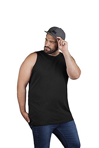 Athletic Tank Top Plus Size Herren, Schwarz, 4XL von Promodoro