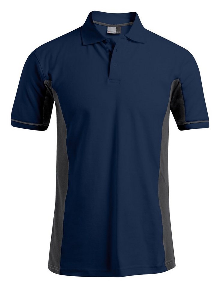 Promodoro Funktionsshirt Poloshirt Function Contrast navy-grau Größe L von Promodoro