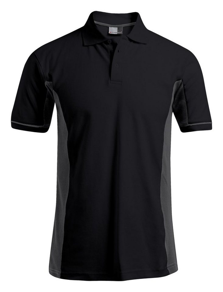 Promodoro Funktionsshirt Poloshirt Function Contrast schwarz / grau Größe L von Promodoro