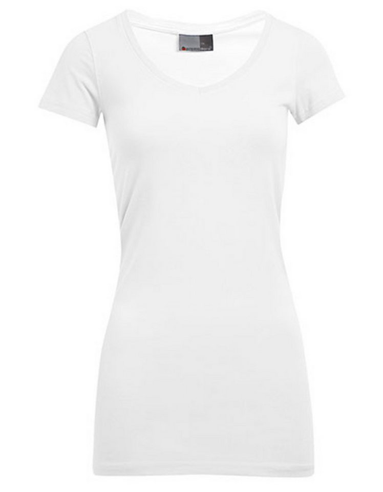 Promodoro Langarmhemd Women´s Slim Fit V-Neck-T Long von Promodoro