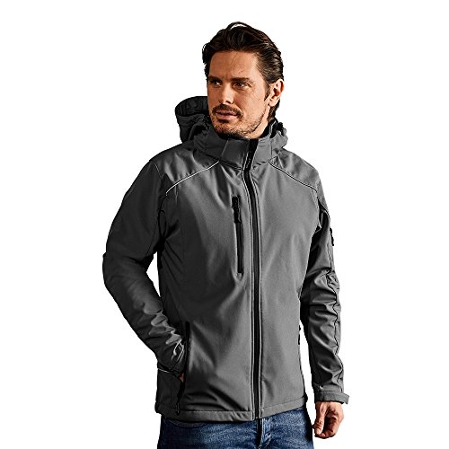 Softshell Jacke Herren, Stahlgrau, XL von Promodoro