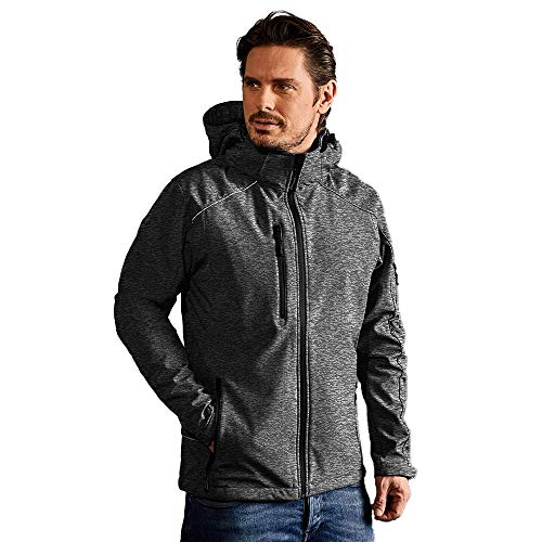 Softshell Jacke Herren, Grau-Melange, S von Promodoro