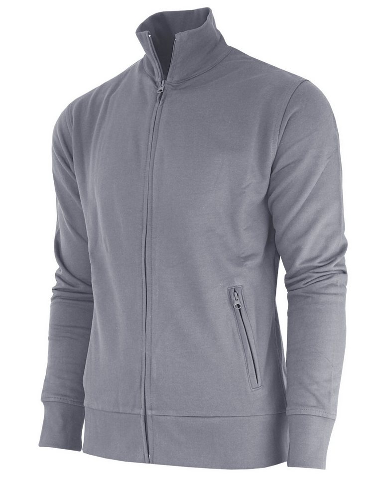 Promodoro Sweatjacke Stand-Up Collar Jacke auch in großen Größen mit angerauter Innenseite, auch in großen Größen bis 5XL von Promodoro