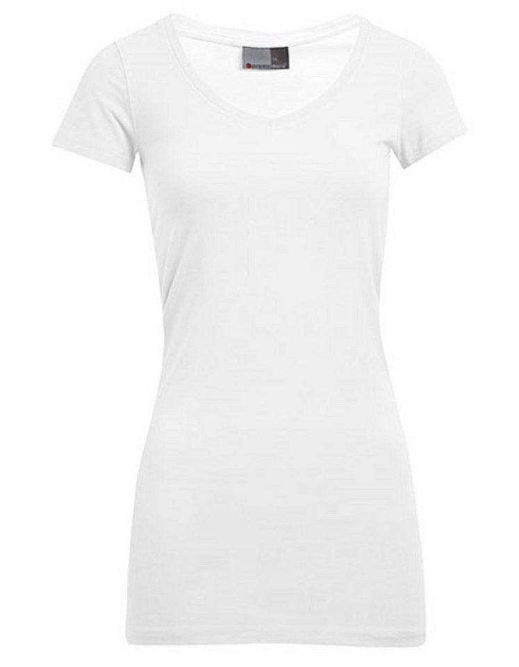 Promodoro T-Shirt 1er/2er/3er-Pack Damen Strectch T-Shirt mit V-Ausschnitt - 180 g/m² (1-tlg) XS bis 3XL, länger geschnitten von Promodoro