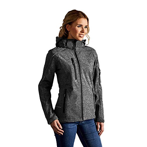 Softshell Jacke Damen, Grau-Melange, L von Promodoro