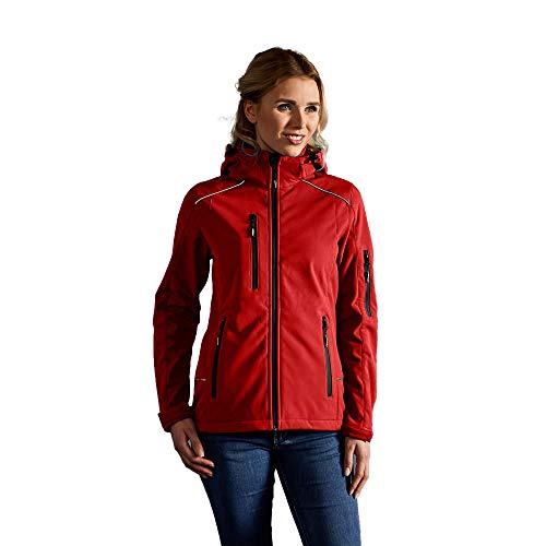 Softshell Jacke Damen, Rot, XL von Promodoro