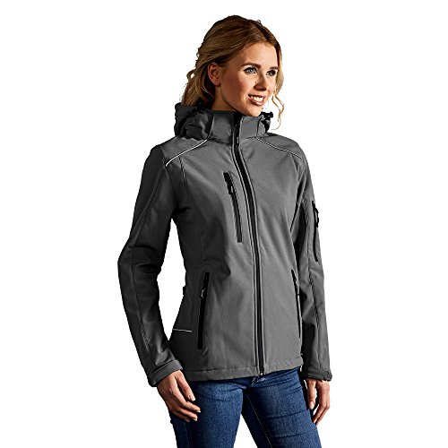 Softshell Jacke Damen, Stahlgrau, M von Promodoro