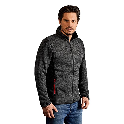 Strick Jacke Workwear Herren, Graphit-Melange, L von Promodoro