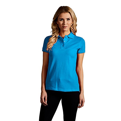 Superior Poloshirt Damen, Türkis, XL von Promodoro