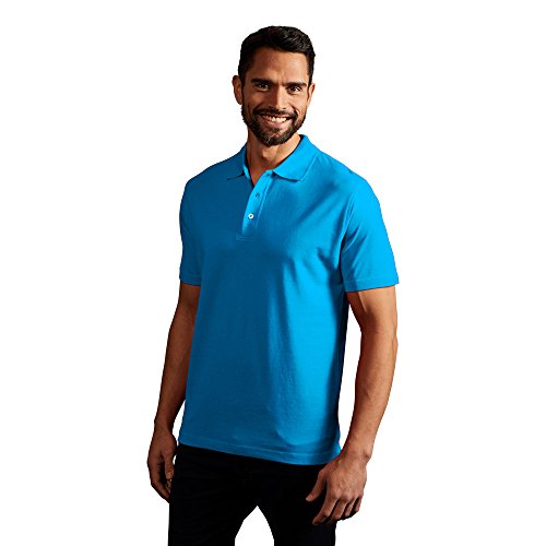 Superior Poloshirt Herren, Türkis, XL von Promodoro