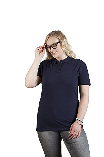 Superior Poloshirt Plus Size Damen, Marineblau, XXXL von Promodoro