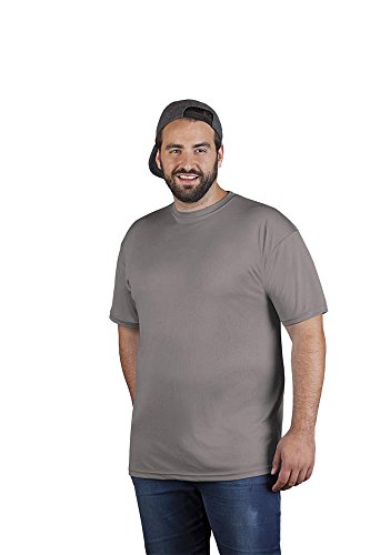 UV-Performance T-Shirt Plus Size Herren, Hellgrau, 4XL von Promodoro