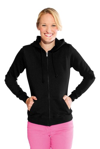 Zip Hoodie Jacke 80-20 Damen, Schwarz, M von Promodoro