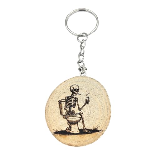 Promotech Cool Skeleton Handgefertigter Lasergravierter Einzelstück Schlüsselanhänger aus Holz Promotech Cool Skeleton Handgefertigter Lasergravierter Einzelstück Schlüsselanhänger aus Holz von Promotech
