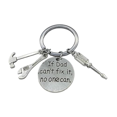 Promotech If Dad Can't Fix It - No One Can Schlüsselanhänger – Lustiges DIY Metallgeschenk für Papa zum Vatertag, Geburtstag oder einfach so! von Promotech