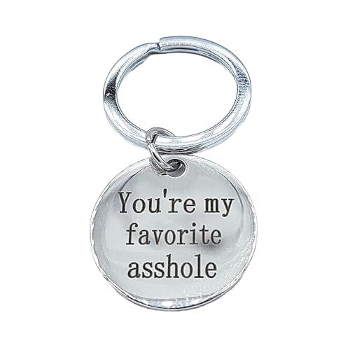 Promotech Lieblings-Arschloch Lustiger Metall Schlüsselanhänger für Lieblingsmensch Brüder Freund von Promotech