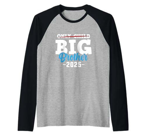 Herren Kids Only Child Big Brother 2025 Schwangerschaftsankündigung Raglan Herren Kids Only Child Big Brother 2025 Schwangerschaftsankündigung Raglan von Promoted To Big Brother 2025 for Kids Toddler