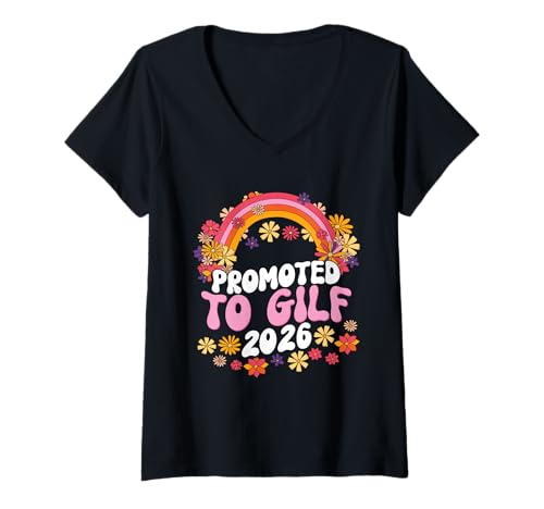 Damen Promoted to Gilf 2026 Funny Grandma T-Shirt mit V-Ausschnitt Damen Promoted to Gilf 2026 Funny Grandma T-Shirt mit V-Ausschnitt von Promoted To Gilf 2026 Funny Grandma