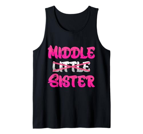 Promoted to Middle Sister Baby Ankündigung Lustige Geschenke Tank Top Promoted to Middle Sister Baby Ankündigung Lustige Geschenke Tank Top von Promoted To Middle Sister Baby Announcement Gifts