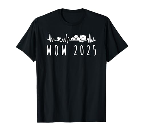 Mama 2025 Baby Ankündigung Schwangerschaft für bald werdende Mutter T-Shirt Mama 2025 Baby Ankündigung Schwangerschaft für bald werdende Mutter T-Shirt von Promoted To Mom 2025 Baby Announcement Pregnancy