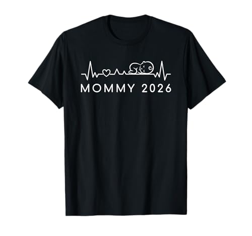 Mommy 2026 Baby Ankündigung For Soon To Be World's Best Mom T-Shirt von Promoted To Mommy 2026 Baby Announcement Pregnancy