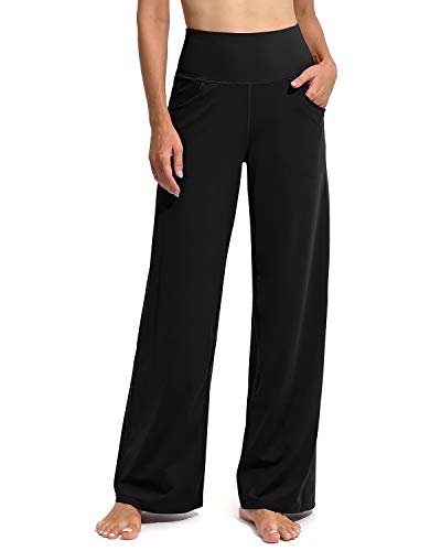 Promover Activewear-Hosen für Damen mit Taschen Jogginghose Hohe Taille Yogahose Weites Bein Straighthose Bauchkontrolle Schlaghose Arbeit Sporthose Klein/Regulär/Groß Promover Activewear-Hosen für Damen mit Taschen Jogginghose Hohe Taille Yogahose Weites Bein Straighthose Bauchkontrolle Schlaghose Arbeit Sporthose Klein/Regulär/Groß von Promover