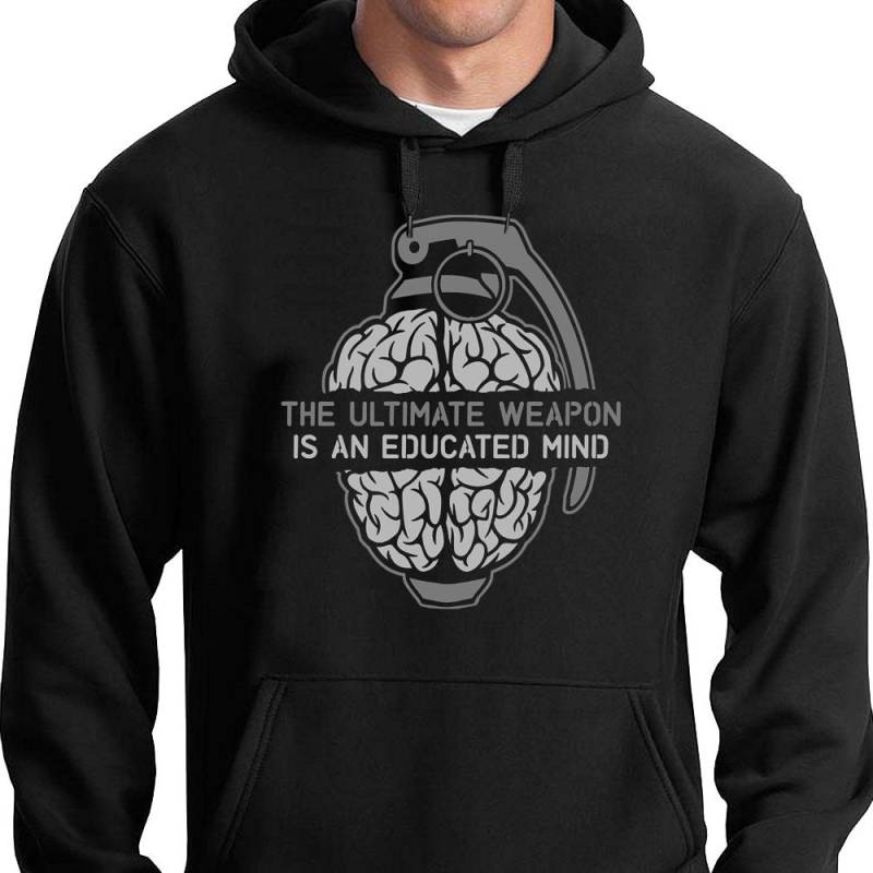 Die Ultimative Waffe Ist Ein Gebildeter Geist Hoodie/Anonymous Geek Humor Politisch von Properganda
