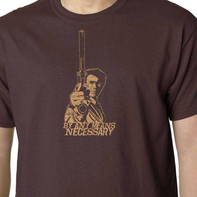 Dirty Harry By Any Means Necessary T-Shirt // Clint Eastwood Kult Film Zitat Lustiges Kino von Properganda