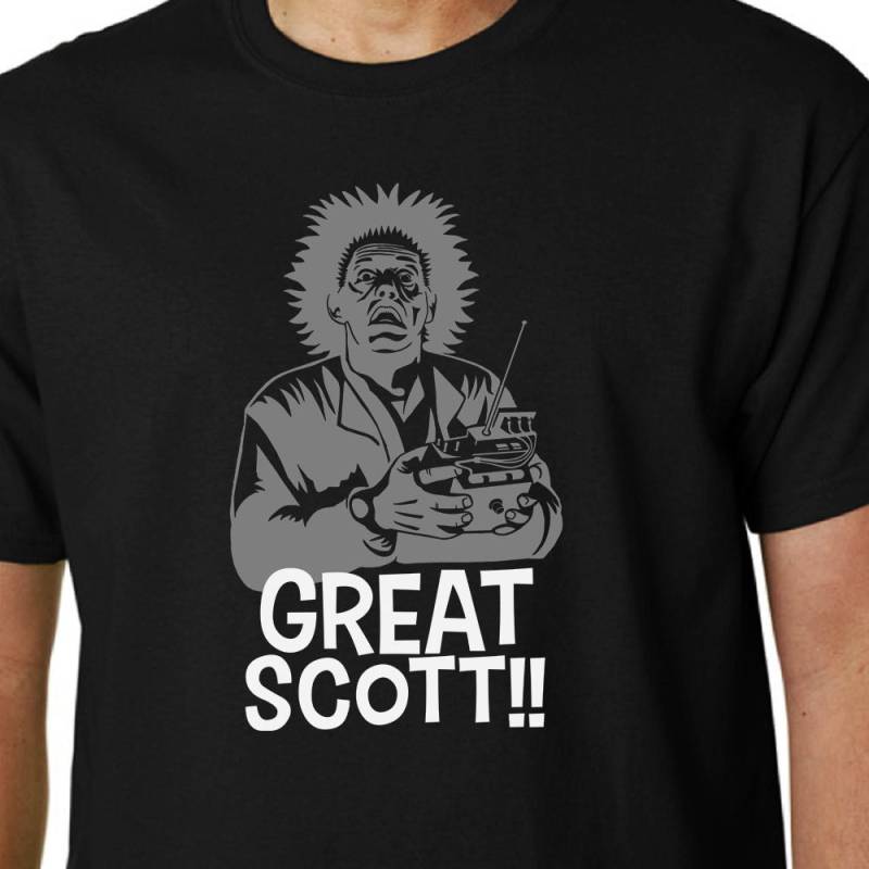 Große Scott T-Shirt Zurück in Die Zukunft // Doc Emmett Brown Marty Mcfly Film Lustige Zemeckis Delorean Biff von Properganda