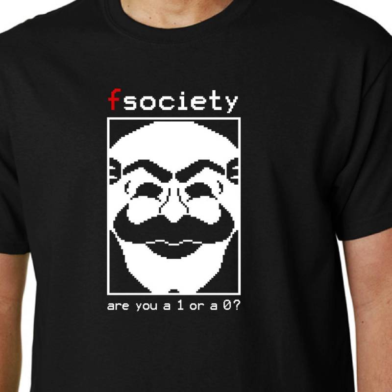 Mr Robot/Fsociety - Bist Du Eine 1 Oder 0? T-Shirt // Tv Hacking Hacker Zitat Geek von Properganda