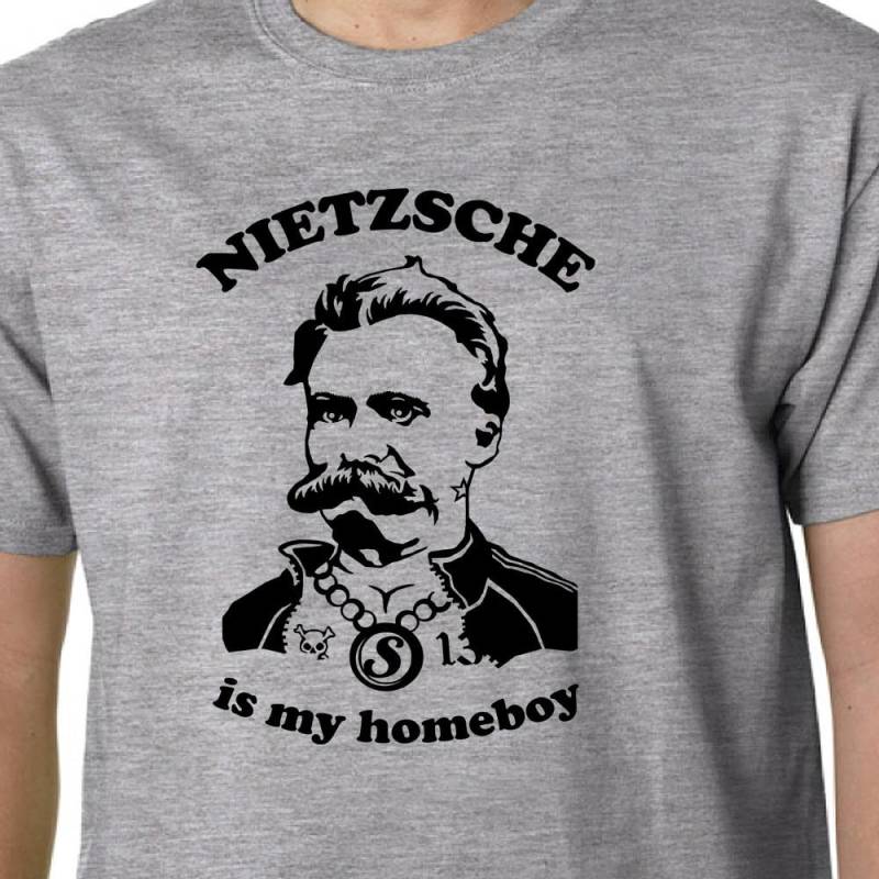 Nietzsche Is My Homeboy T-Shirt // Philosophie Geek Lustig Zitat Plato Freud Marx von Properganda