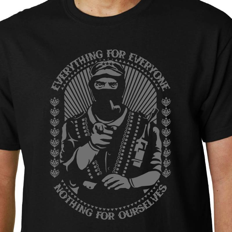 Zapatista T-Shirt // Alles Für Jeden Zitat Marcos Zapata Ezln Che Guevara Galeano Fidel Castro Mexico von Properganda