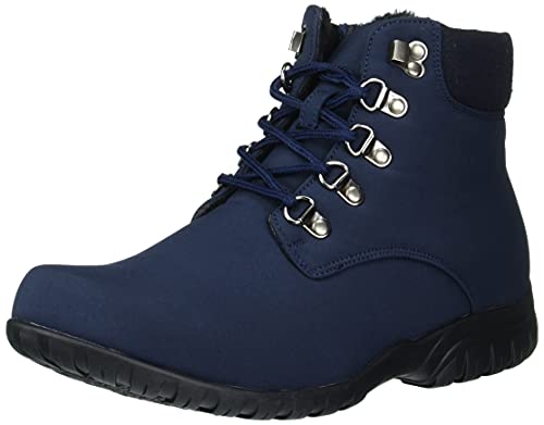 Propét Damen Dani Ankle Lace Schneestiefel, Marineblau, 39.5 EU X-Weit von Propét