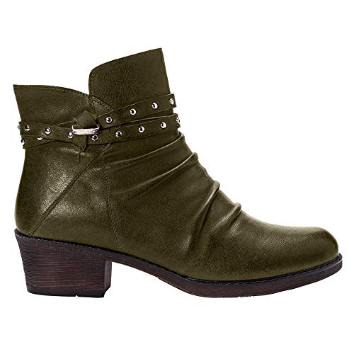 Propét Damen Roxie Stiefelette, Oliv/Blatt für mich (Leaf It to Me), 7 Narrow von Propét