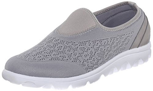 Propét TravelActiv Damen-Sneaker Oxford zum Reinschlüpfen, Silber, 39 EU von Propét