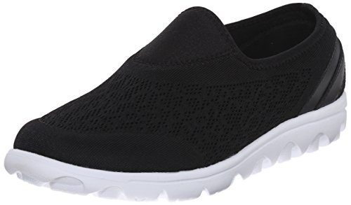 Propét TravelActiv Damen-Sneaker Oxford zum Reinschlüpfen, Schwarz, 36 EU von Propét