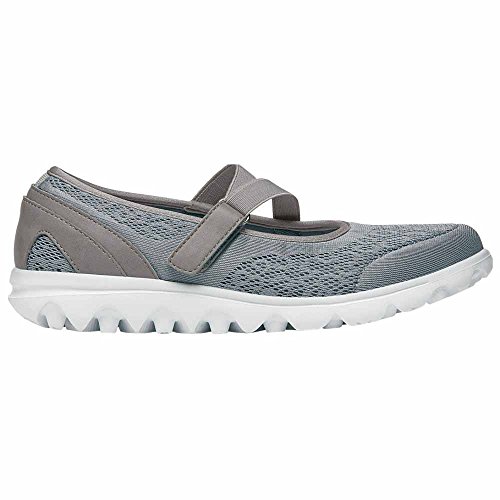 Propét Damen TravelActiv Mary Jane Schuh, Silber, 41.5 EU Schmal von Propét