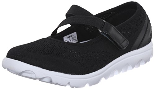 Propét Damen TravelActiv Mary Jane Schuh, Schwarz, 37.5 EU Schmal von Propét