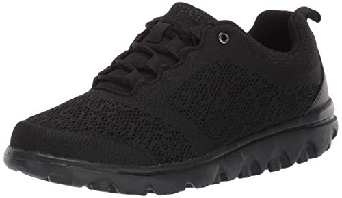 Propét Damen TravelActiv Sneaker, Schwarz, 41 EU von Propét