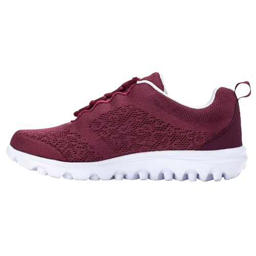 Propét Damen TravelActiv Sneaker, Cranberry, 41.5 EU von Propét