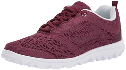 Propét Damen TravelActiv Sneaker, Cranberry, 39 EU von Propét