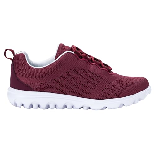 Propét Damen TravelActiv Sneaker, Cranberry, 38.5 EU XX-Weit von Propét