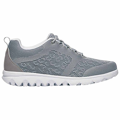 Propét Damen TravelActiv Sneaker, Silber, 44 EU Weit von Propét